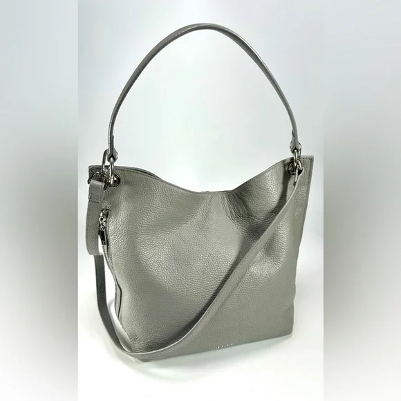 Ted Baker London Chhloee Leather Hobo Shoulder Bag in Gray - Picture 2 of 11